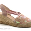 Fabiolas 307180 Rose - Sequins - Espadrille Compensee