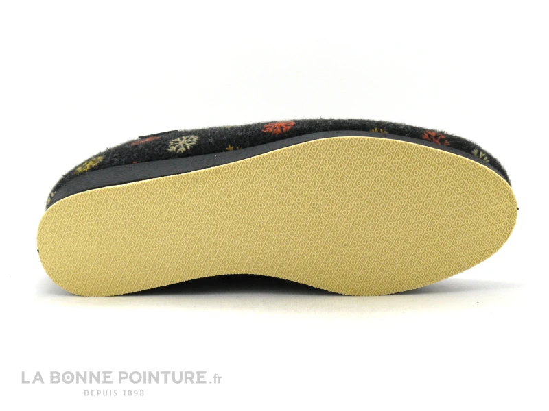 Semelflex CALOLYDIE Anthracite - Flocons - Charentaise Femme 7 Semelflex CALOLYDIE Anthracite - Flocons - Charentaise Femme – Image 7