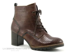 Marco Tozzi 2-25219-27 Cognac Struct - Bottine Marron Talon Large -Chaussures Promotion Magasin cd24607c73b9e66c561f35ea11d5d5ef img 4620.jpg 165432