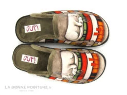 Ouf GRICHKA Taupe - Chat Qui Dort Sur Des Livres - Pantoufle Mule F -Chaussures Promotion Magasin cd24607c73b9e66c561f35ea11d5d5ef img 4667.jpg 177283