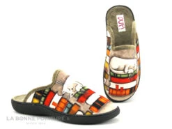 Ouf GRICHKA Taupe - Chat Qui Dort Sur Des Livres - Pantoufle Mule F -Chaussures Promotion Magasin cd24607c73b9e66c561f35ea11d5d5ef img 4668.jpg 177287