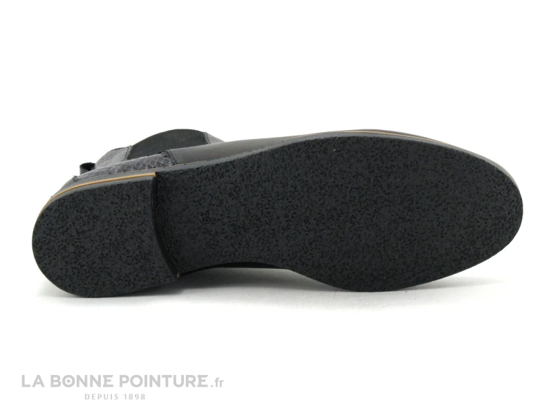 Morans VISCOSE Noir - Boots Chelsea Femme Arriere Python 7 Morans VISCOSE Noir - Boots Chelsea Femme Arriere Python – Image 7