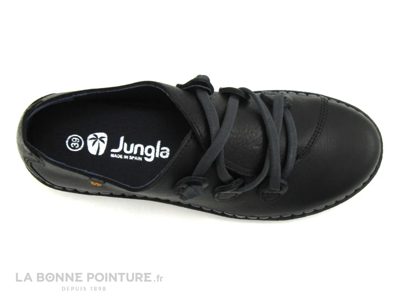 Jungla 5818 Noir - Lacet Elastique - Chaussure Basse Femme 6 Jungla 5818 Noir - Lacet Elastique - Chaussure Basse Femme – Image 6