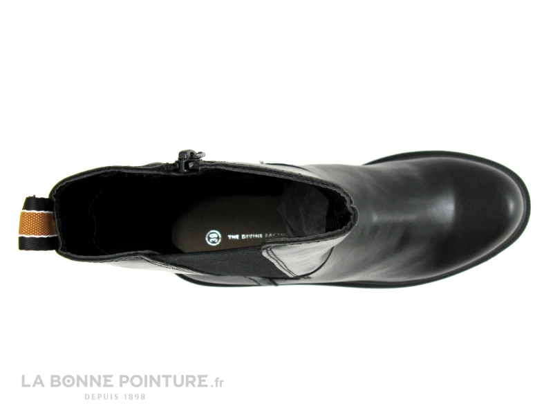 The Divine Factory QL4717 Noir - Bottine Noire - Ruban Camel 6 The Divine Factory QL4717 Noir - Bottine Noire - Ruban Camel – Image 6