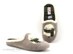 Ouf BROKI Gris Clair - Chouette - Pantoufle Mule Femme -Chaussures Promotion Magasin cd24607c73b9e66c561f35ea11d5d5ef img 4719.jpg 177350