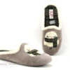 Ouf BROKI Gris Clair - Chouette - Pantoufle Mule Femme