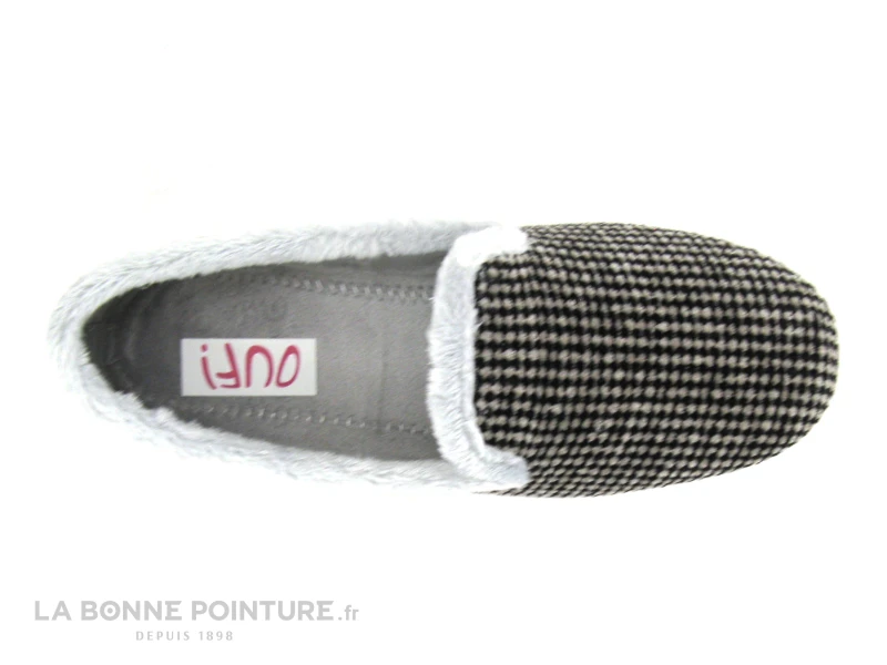 Ouf MALEXIA Gris - Noir - Chausson Souple Femme 2 Ouf MALEXIA Gris - Noir - Chausson Souple Femme – Image 2