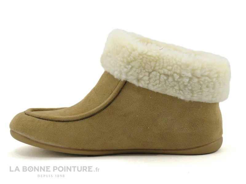 CM Confort 66669002 - Taupe - Chausson Montant Femme Fourre 2 CM Confort 66669002 - Taupe - Chausson Montant Femme Fourre – Image 2