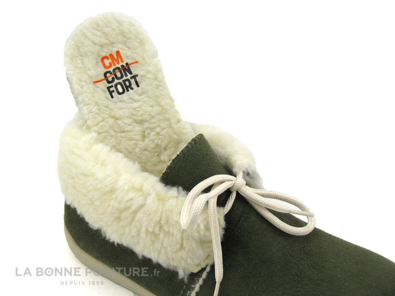 CM Confort Altymar 10139 - 55375000 - Kaki - Chausson Fourre Femme 3 CM Confort Altymar 10139 - 55375000 - Kaki - Chausson Fourre Femme – Image 3