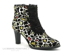 Laura Vita ALCBANEO 2301 Dore Boots Femme Talon Zip Leopard