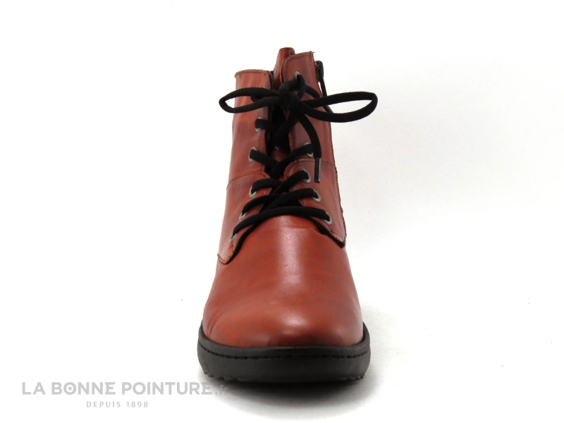 Karyoka Detil 525 Brique Boots Femme Rouges Lacets Zip 2 Karyoka Detil 525 Brique Boots Femme Rouges Lacets Zip – Image 2