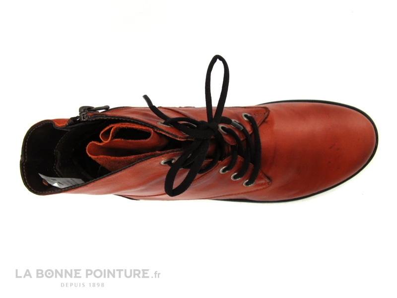 Karyoka Detil 525 Brique Boots Femme Rouges Lacets Zip 6 Karyoka Detil 525 Brique Boots Femme Rouges Lacets Zip – Image 6