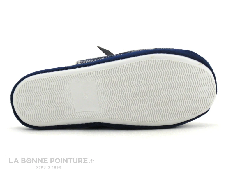 B Et M Banana Moon - REMIX Bleu Gris - Carreaux - Pantoufle Mule F 3 B Et M Banana Moon - REMIX Bleu Gris - Carreaux - Pantoufle Mule F – Image 3