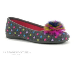 Zels 2378 Gris - Pois Et Pompon Multicolores - Pantoufle Ballerine 9 Zels 2378 Gris - Pois Et Pompon Multicolores - Pantoufle Ballerine -Chaussures Promotion Magasin cd24607c73b9e66c561f35ea11d5d5ef img 5026.jpg 177940