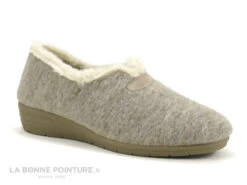 Zels 3276 Beige - Chausson Femme Intérieur Laine - Talon Compense -Chaussures Promotion Magasin cd24607c73b9e66c561f35ea11d5d5ef img 5031.jpg 177953