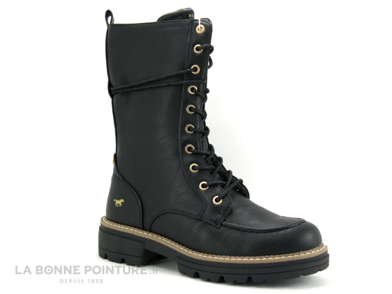 Mustang 1437 503 9 Noir - Bottine Noire Avec Semelle Crantee 1 Mustang 1437 503 9 Noir - Bottine Noire Avec Semelle Crantee