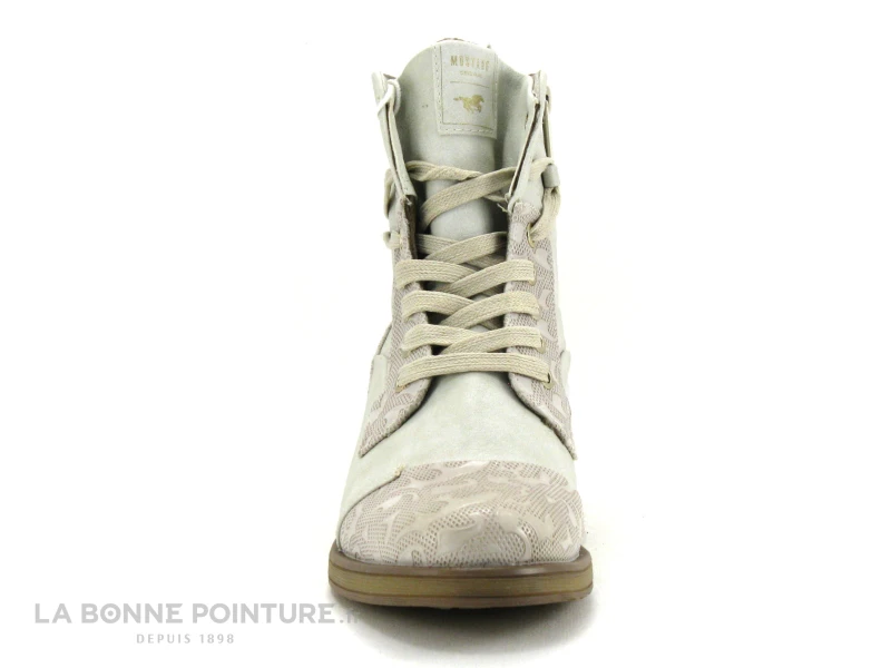 Mustang 1293 501 203 Ice - Boots Femme Blanc Casse 2 Mustang 1293 501 203 Ice - Boots Femme Blanc Casse – Image 2