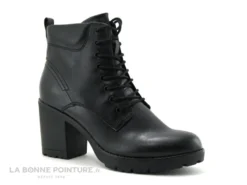 Marco Tozzi 2-25204-35 - Noir - Chaussure Montante Talon Epais