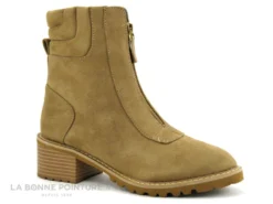 The Divine Factory QL4741 Beige - Boots Femme - Zip Dessus -Chaussures Promotion Magasin cd24607c73b9e66c561f35ea11d5d5ef img 5170.jpg 178022