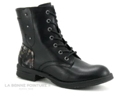 The Divine Factory QL4559 Noir - Arriere Tisse Et Contrefort Metal - Boots