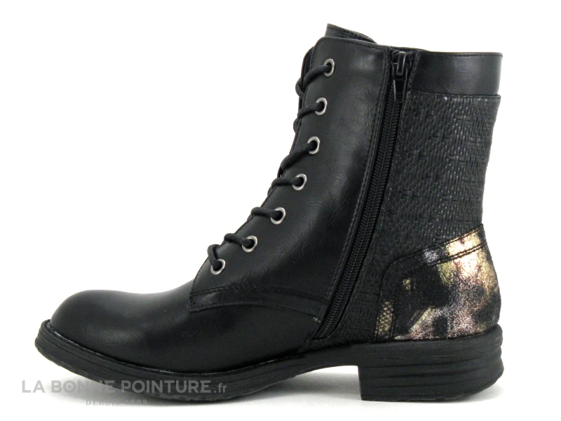 The Divine Factory QL4559 Noir - Arriere Tisse Et Contrefort Metal - Boots 2 The Divine Factory QL4559 Noir - Arriere Tisse Et Contrefort Metal - Boots – Image 2