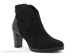 Marco Tozzi 2-25841-25 Black Comb - Bottines Velours Talon Haut