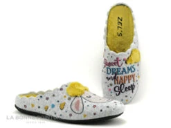Zels 41148 Gris Jaune - Mouton Sweet Dreams - Pantoufle Mule Femme -Chaussures Promotion Magasin cd24607c73b9e66c561f35ea11d5d5ef img 5241.jpg 177955