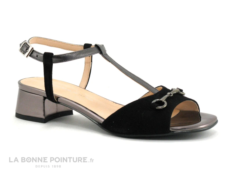 Brenda Zaro F3257 ZOE Noir Anthracite - Nu-pieds Bride Salome 1 Brenda Zaro F3257 ZOE Noir Anthracite - Nu-pieds Bride Salome