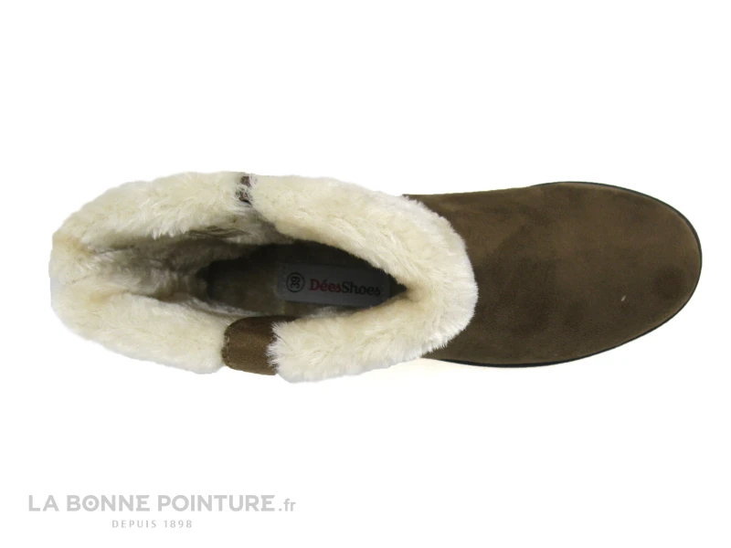 Dees Shoes CEFA Taupe - Haut Peluche Beige - Boots Femme 4 Dees Shoes CEFA Taupe - Haut Peluche Beige - Boots Femme – Image 4