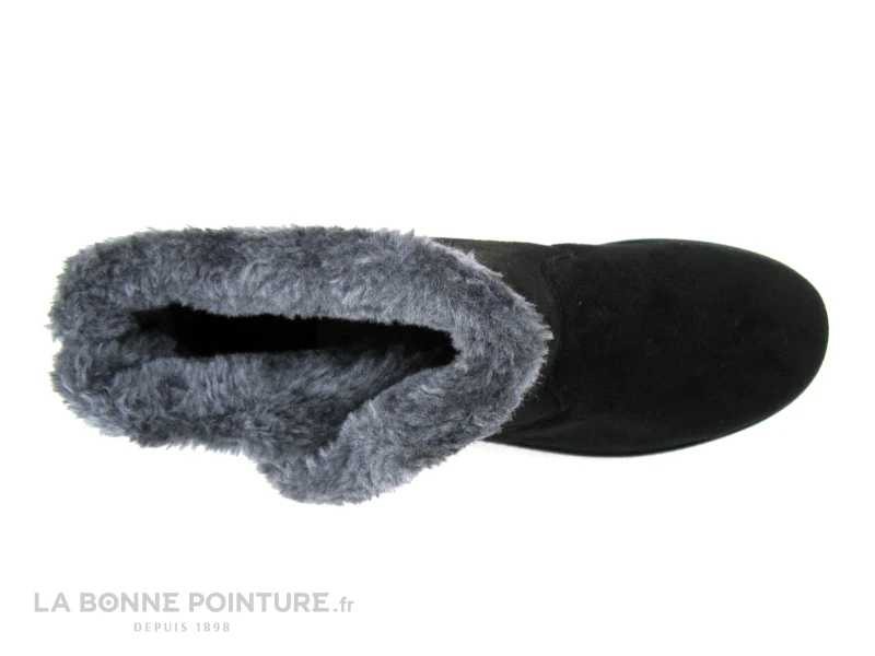 Sweet R CRUCHO Noir - Bottine Femme Interieur Fourrure Grise 3 Sweet R CRUCHO Noir - Bottine Femme Interieur Fourrure Grise – Image 3