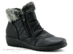 Sweet R CRIVON Noir - Haut Fourrure Grise - 2 Zips - Boots Femme -Chaussures Promotion Magasin cd24607c73b9e66c561f35ea11d5d5ef img 5361.jpg 178173