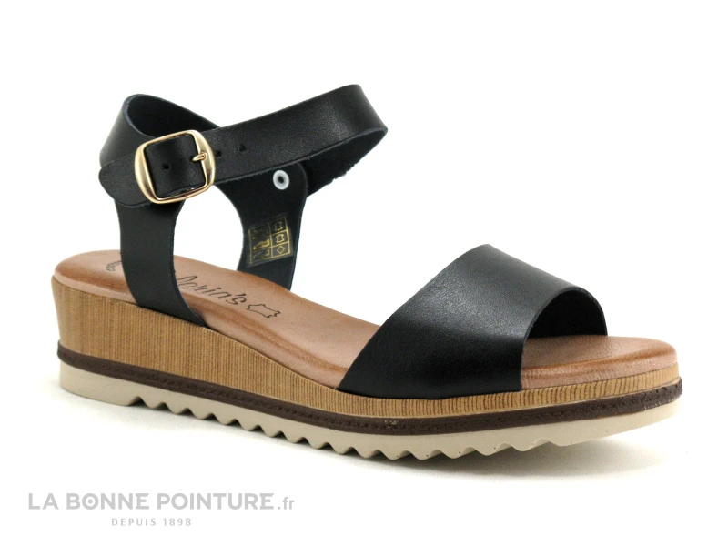 Valerias 5226 Noir - Nu-pieds Compense Femme 1 Valerias 5226 Noir - Nu-pieds Compense Femme