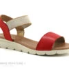 Valerias 5070 Rojo - Large Bride - Nu-pieds Rouge Femme