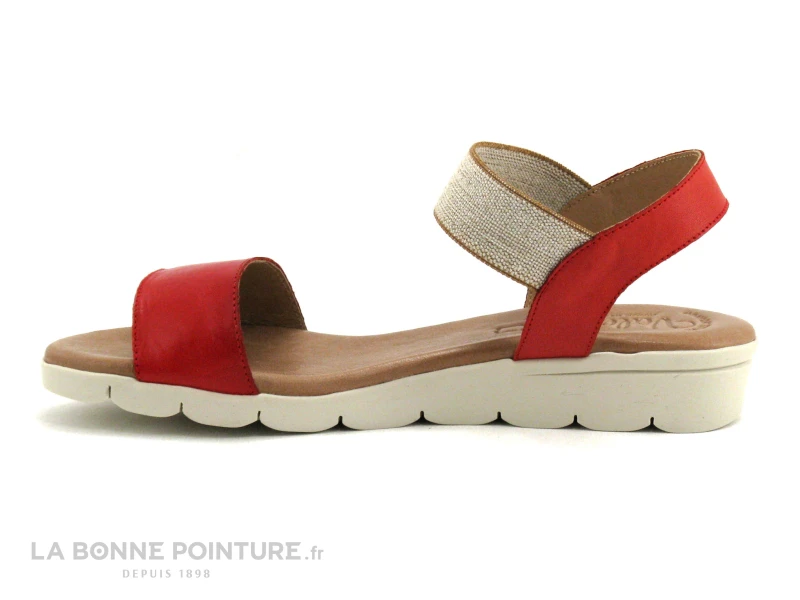 Valerias 5070 Rojo - Large Bride - Nu-pieds Rouge Femme 3 Valerias 5070 Rojo - Large Bride - Nu-pieds Rouge Femme – Image 3