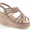 Marco Tozzi 2-28326-22 - Rose Metallic - Nu-pieds Compense