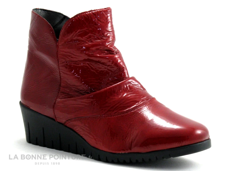 Pedi Girl COCKER - Rouge Verni - Bottine Compensee 1 Pedi Girl COCKER - Rouge Verni - Bottine Compensee