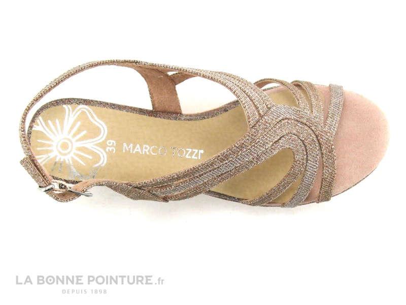Marco Tozzi 2-28326-22 - Rose Metallic - Nu-pieds Compense 6 Marco Tozzi 2-28326-22 - Rose Metallic - Nu-pieds Compense – Image 6
