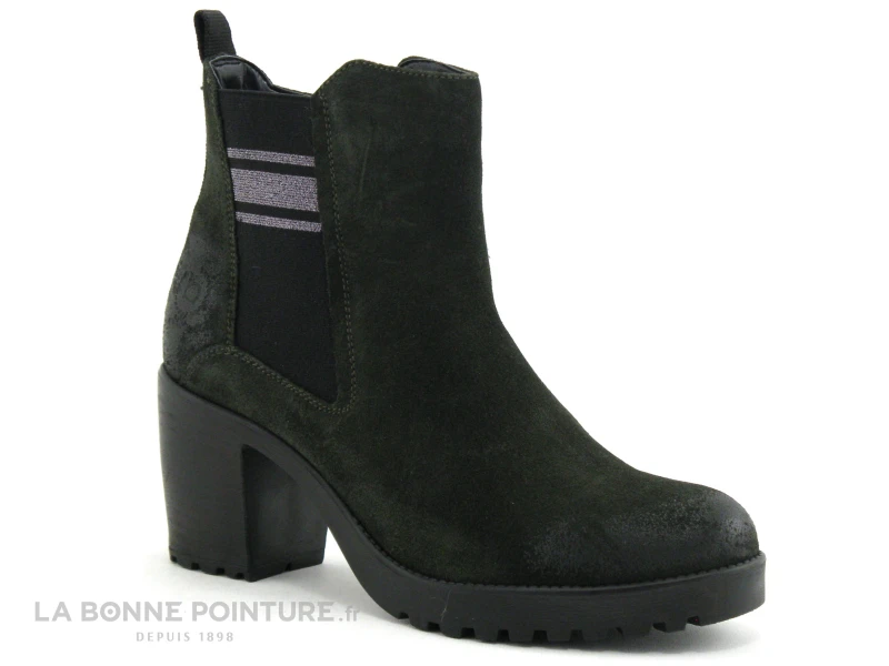 Bugatti SKADI Dark Green - Boots Talon Epais - 411765351400 1 Bugatti SKADI Dark Green - Boots Talon Epais - 411765351400