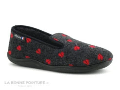 Airplum ZOMEO Anthracite - Coeurs Rouges - Charentaise Femme 10 Airplum ZOMEO Anthracite - Coeurs Rouges - Charentaise Femme -Chaussures Promotion Magasin cd24607c73b9e66c561f35ea11d5d5ef img 5558.jpg 178357