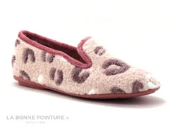 RYB 700 HANOY - Peluche Rose - Chausson Femme