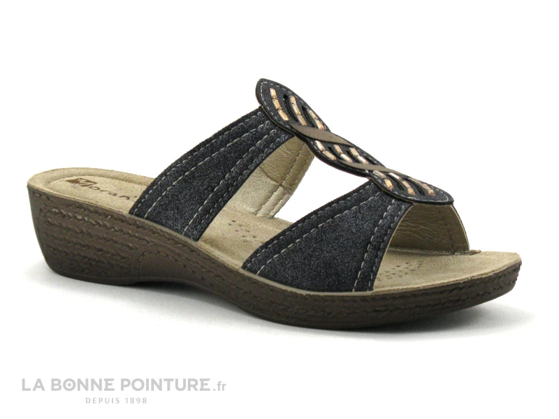 Morans MACURE 28711 Noir Metal - Perles - Mule Compensee 1 Morans MACURE 28711 Noir Metal - Perles - Mule Compensee