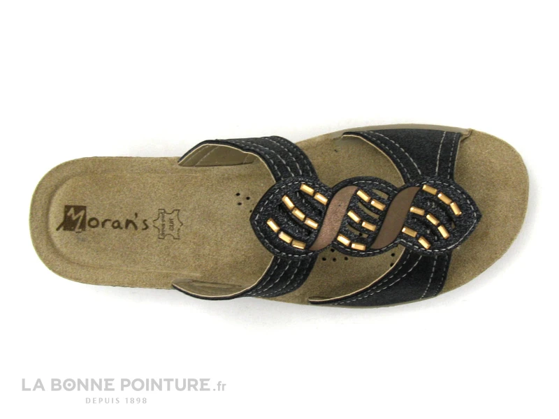 Morans MACURE 28711 Noir Metal - Perles - Mule Compensee 3 Morans MACURE 28711 Noir Metal - Perles - Mule Compensee – Image 3