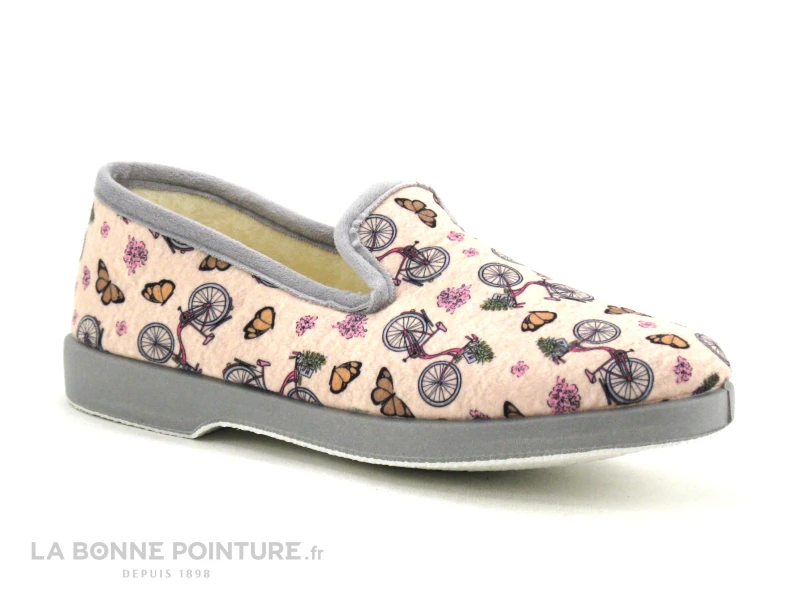 Maison Espadrille 7631 - Charentaise Velo Beige - Chausson Femme 5 Maison Espadrille 7631 - Charentaise Velo Beige - Chausson Femme – Image 5