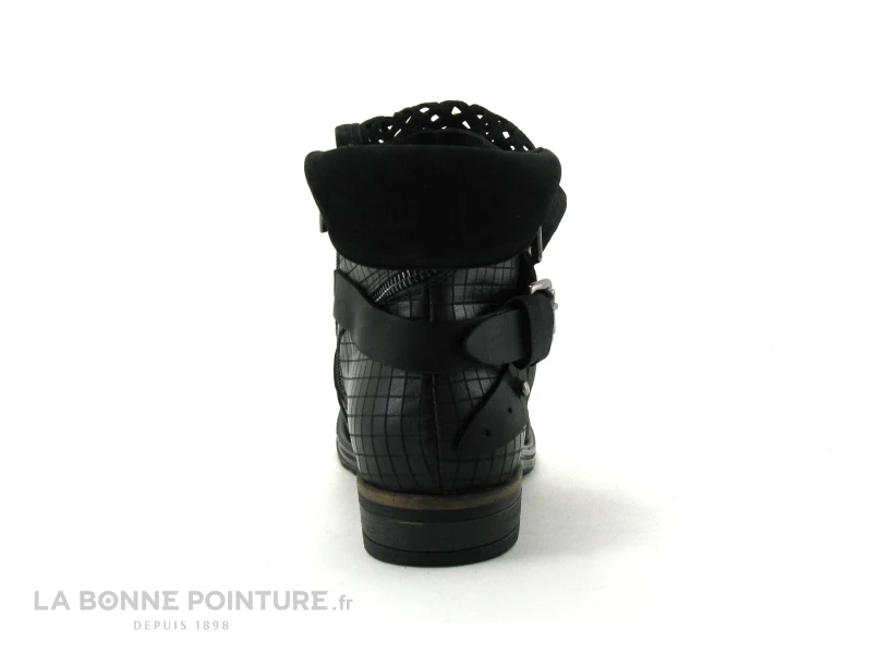 Lily Mood 050 8286 Noir - Bottines Femme Devant Ajoure 5 Lily Mood 050 8286 Noir - Bottines Femme Devant Ajoure – Image 5