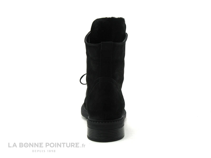 Lily Mood 18-350 Black Nubuck - Perles Languette - Chaussure Montante 4 Lily Mood 18-350 Black Nubuck - Perles Languette - Chaussure Montante – Image 4