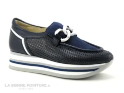 Softwaves CASSIE Ink - Mocassin Compense Bleu Marine