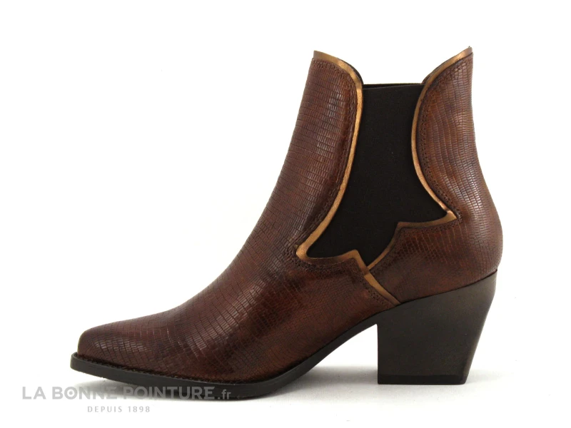 Fantasy 667-003FY Marron Lezard - Boots Santiag Femme 3 Fantasy 667-003FY Marron Lezard - Boots Santiag Femme – Image 3