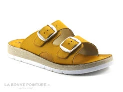 Flex Is PERASA Senape - Mule Reglable Femme Cuir Jaune