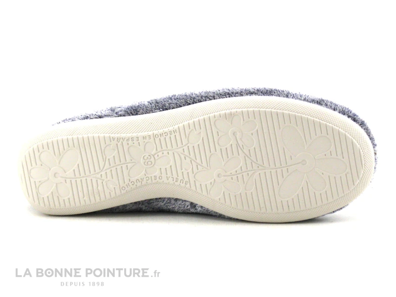 Ouf Tempo Mulay Bleu - Peluche - Chausson Femme 4 Ouf Tempo Mulay Bleu - Peluche - Chausson Femme – Image 4