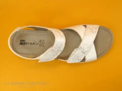 Morans MEFFET Blanc Argent - Nu-pieds Femme Avec Brides A Scratch -Chaussures Promotion Magasin cd24607c73b9e66c561f35ea11d5d5ef img 6432.jpg 181738